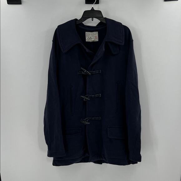 Rugby Ralph Lauren Vintage Men's Toggle Closure Coat - Navy - XL - Picture 1 of 6